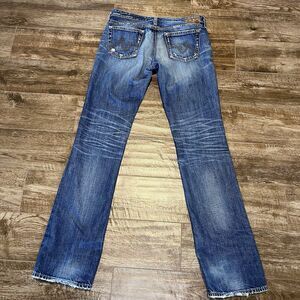 AG Adriano Goldschmied Jeans Womens 28R (31X34) USA The Kiss Straight distressed